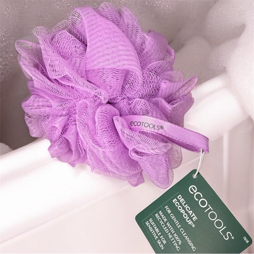 The EcoTools Body Delicate EcoPouf® Bath Loofah in Lilac Purple